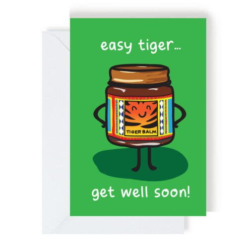 easy tiger get well soon card