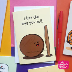 way you roll greeting card