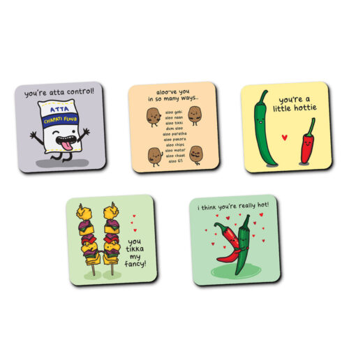 Hungry Indian Food Coasters (singles)