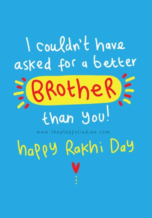 raksha bandhan greeting card