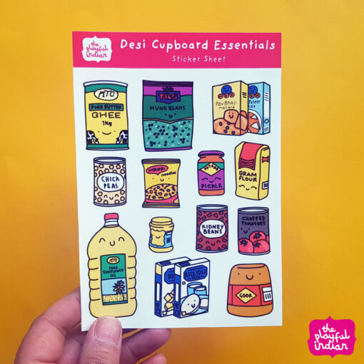 Desi Cupboard Essentials Sticker Sheet