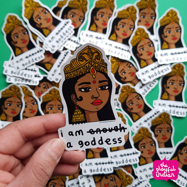 I Am A Goddess Vinyl Sticker