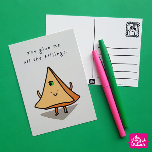 You Give Me All The Fillings Postcard