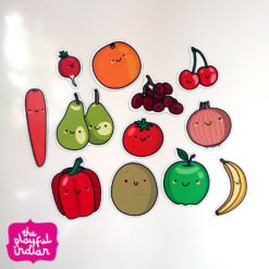 fruit and veg fridge magnets