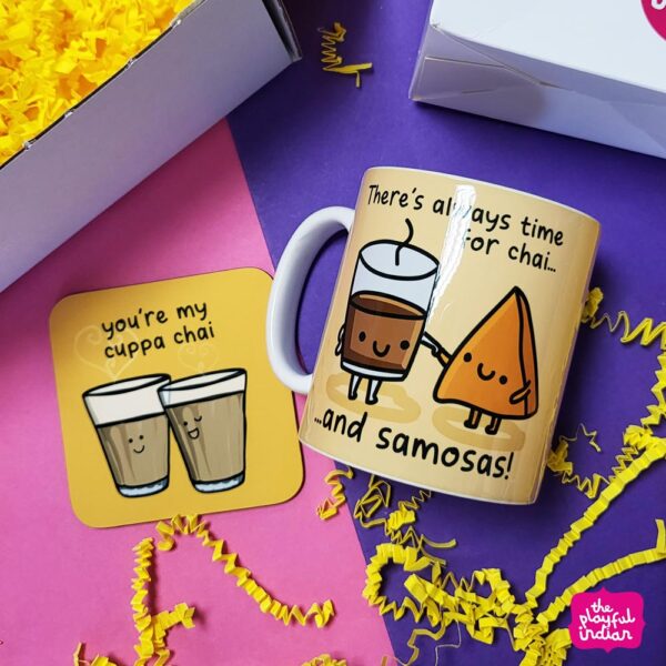mug and coaster gift set