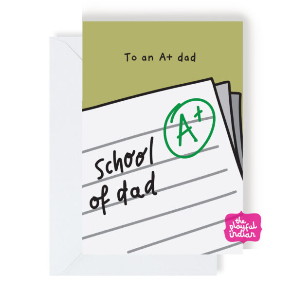 School Of Dad Card