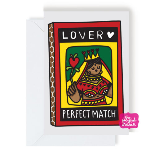 Queen Of Hearts Greeting Card
