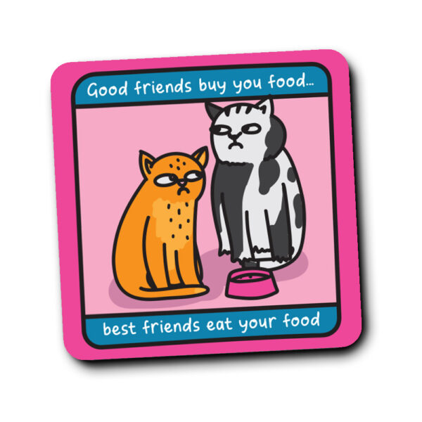 Good Friends, Good Food Coaster