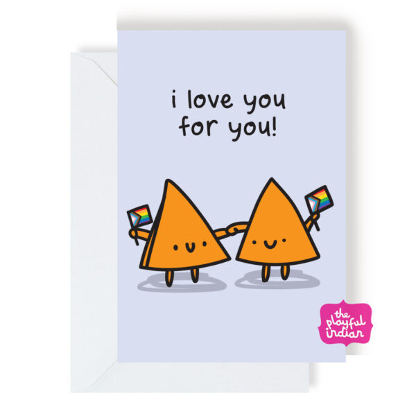 LGBTQ+ love you for you Greeting Card