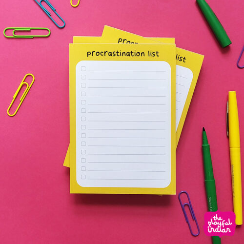 Procrastination List - A6 Memo pad / Listpad / Notepad