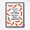 A Spicy Disaster A4 Print
