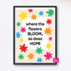 Where The Flowers Bloom A4 Print