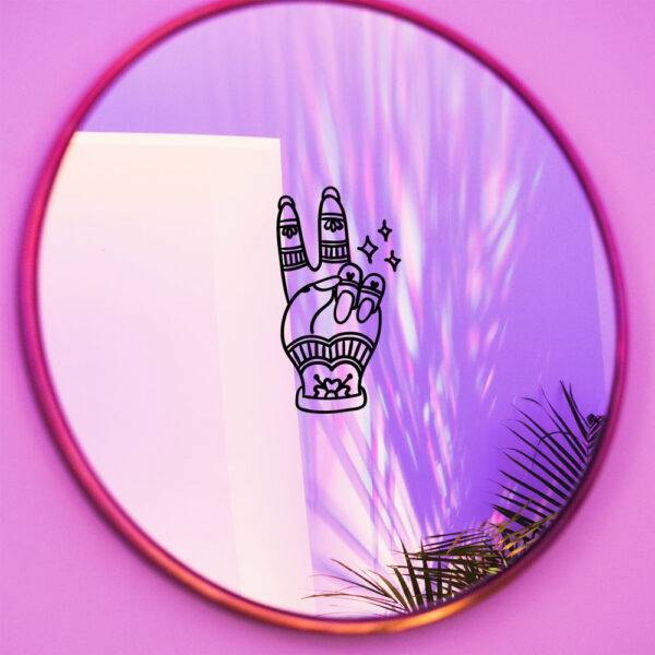 Peace Mirror Decal