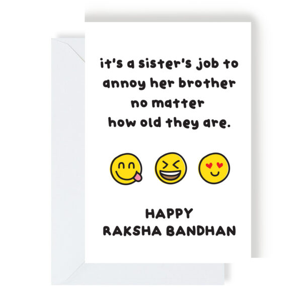 Annoying Siblings Raksha Bandhan Card