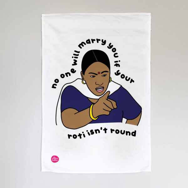 no-one will marry you tea towel