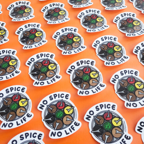 no spice no life vinyl sticker