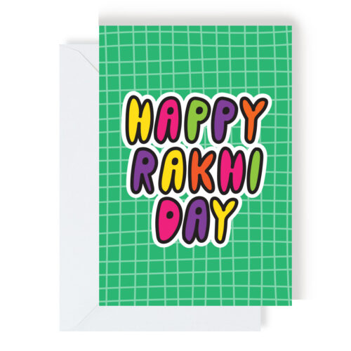 Happy Rakhi Day (Green) Greeting Card