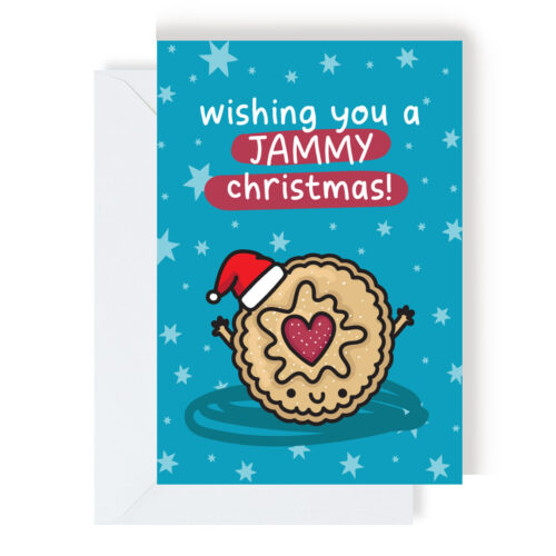 Wishing You A Jammy Christmas Greeting Card