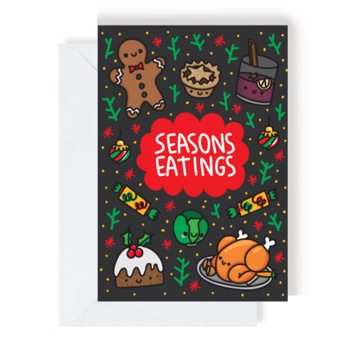 Seasons Eatings Christmas Greeting Card