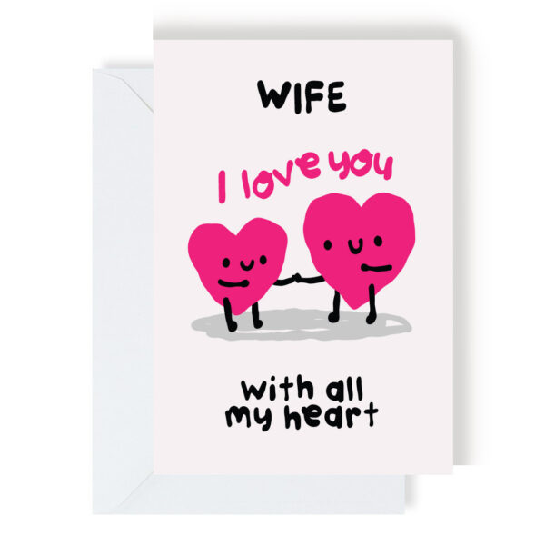 Wife I Love You Card