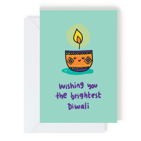 Wishing You The Brightest Diwali Greeting Card