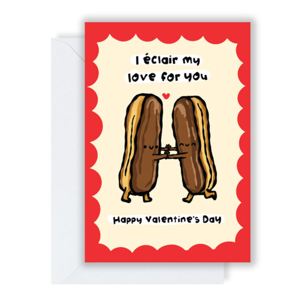 Eclair My Love Valentine's Card