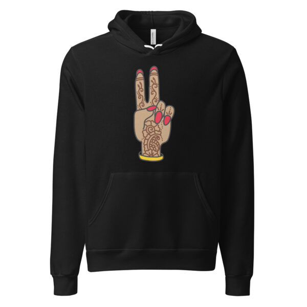 Peace Mendhi Hand Unisex hoodie